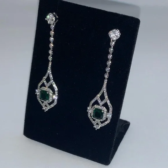 2ct Art Deco Earrings